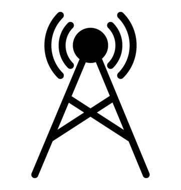 Mobil kule simge vektör glif tarzı