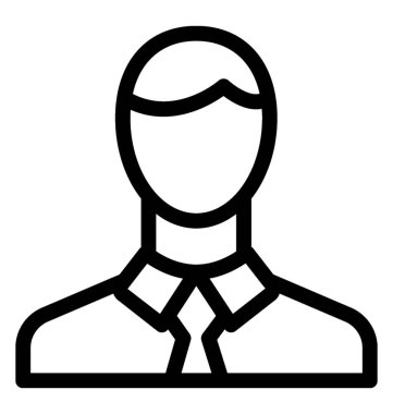 Erkek girişimci simge vektör 