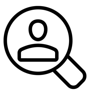 İşe Alım satır simge vektör