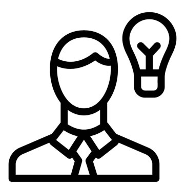 satır yaratıcı kişi simge vektör