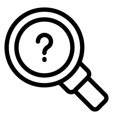 Hata simgesi çizgi stili içinde arama