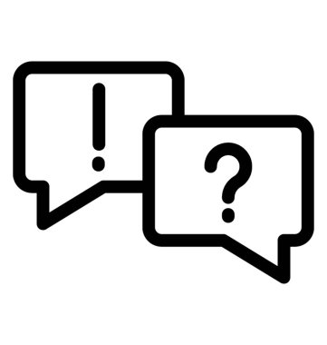 çizgi iletişim karışıklık simge vektör