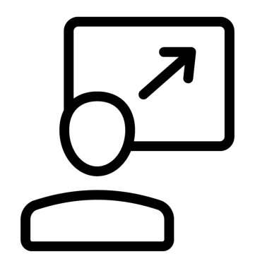 satır iş grafik simge vektör