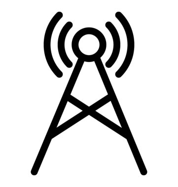 Mobil kule simge vektör içinde çizgi stili 