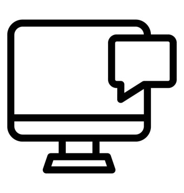 Çevrimiçi iletişim hattı vektör, bilgisayar e-posta, online mesaj