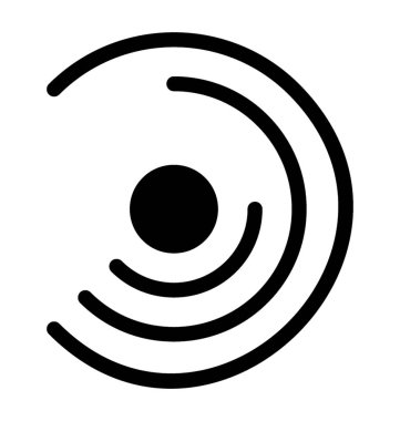 Daire grafik simge vektör 