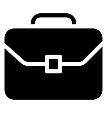 Portföy çanta simge vektör 