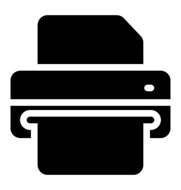 Faks makinesi simgesi, çıkış aygıtı