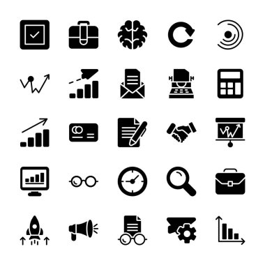 Modül, sunu glif vektörler kümesi burada mükellef vektörel çizimler üzerinde olması. Bu simgeleri grafik tasarımı, proje tasarımı, şablon ve benzeri yapım kullanışlıdır