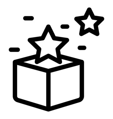 satırı paket yayın simge vektör