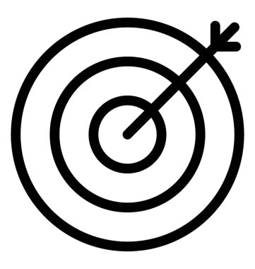 Okçuluk simgesi, satır tasarlamak vektör