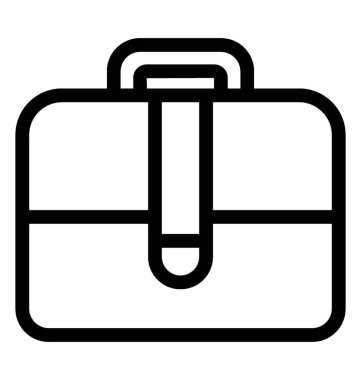 Bagaj simgesi, Bagaj çizgi vektör 