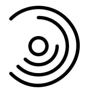 Daire grafik simge vektör