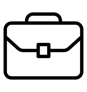 Portföy çanta simge vektör