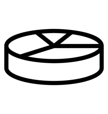 Pasta grafik simge vektör 