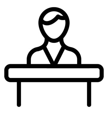 Genel konuşma simgesini, çizgi vektör