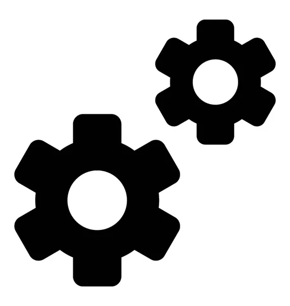 Icono Configuración Configuración Vector Símbolo — Vector de stock