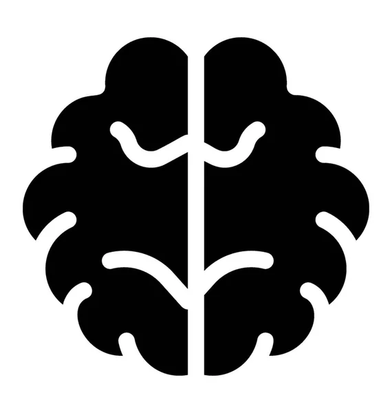 Icono Del Cerebro Concepto Del Intelecto — Vector de stock