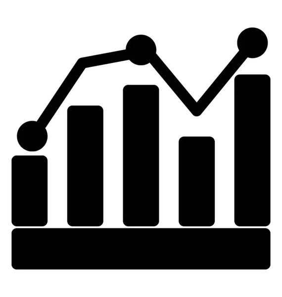 Relid Business Graph Icon — стоковый вектор