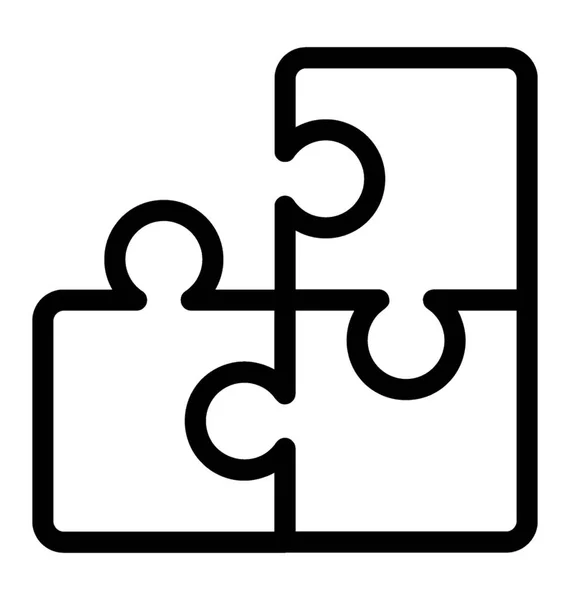 行パズル ゲームのアイコン ベクトル — ストックベクタ