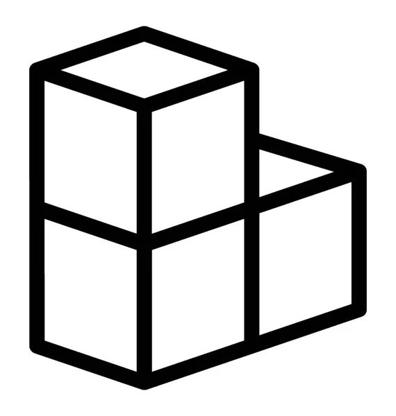 パッケージ標準的なアイコン 行ベクトル — ストックベクタ