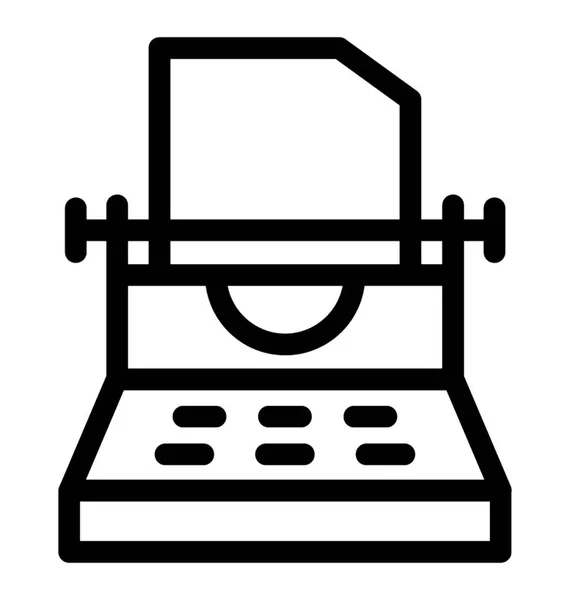 Icona Del Fax Dispositivo Output — Vettoriale Stock