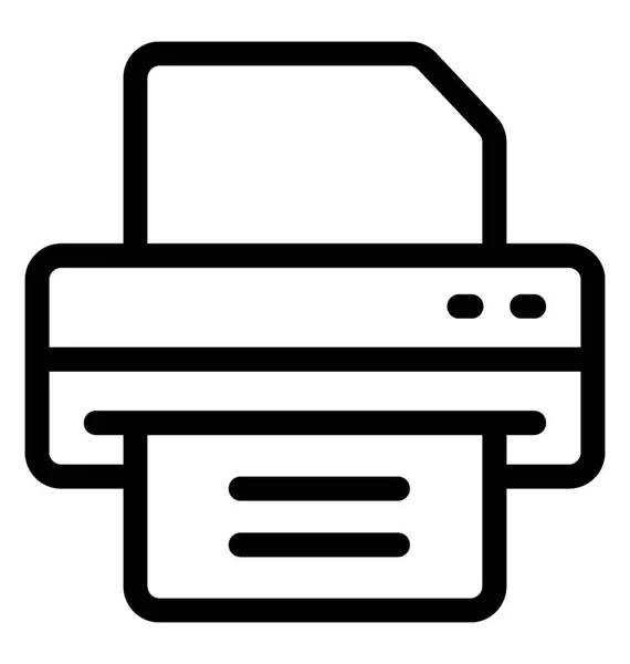 Icono Máquina Fax Dispositivo Salida — Vector de stock