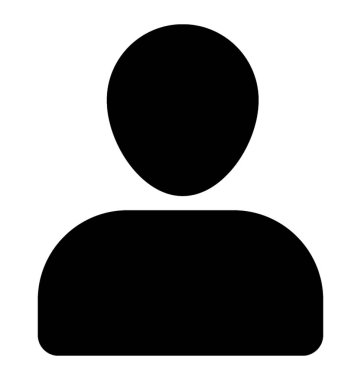 adam simgesi katı vektör 