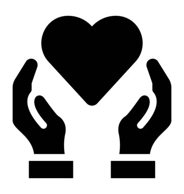 Sağlık sigortası simgesi katı vektör