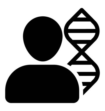 İnsan DNA'sı simgesi simge vektör