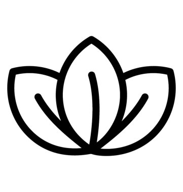 Lotus simge çizgi vektör