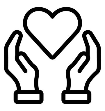 Sağlık sigortası simgesi çizgi vektör