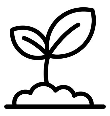 Çizgi vektör simge Filiz 