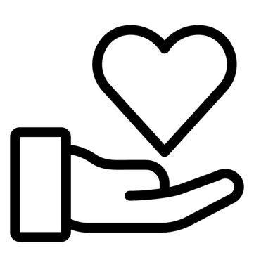 Sağlık sigortası simgesi çizgi vektör