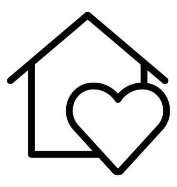 Çizgi vektör ev simgesini 