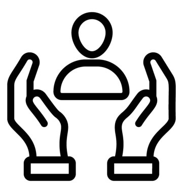 çizgi vektör istemci Emanet simgesinin