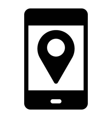 Mobil konum simgesi simge vektör