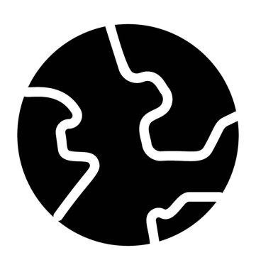 Earth simgesini simge vektör