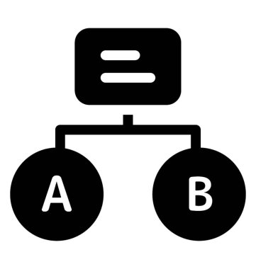 Glif vektör veri ağ simgesini