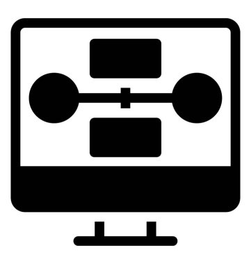 İş hiyerarşisi simgesi simge vektör