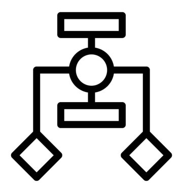 Kullanıcı akış simgesinin çizgi vektör