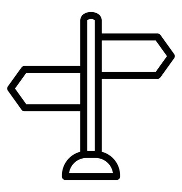 Kılavuzu çizgi vektör simgesi sonrası