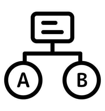 Çizgi vektör veri ağ simgesini