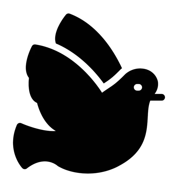 グリフのベクトルで平和鳥アイコン — ストックベクタ