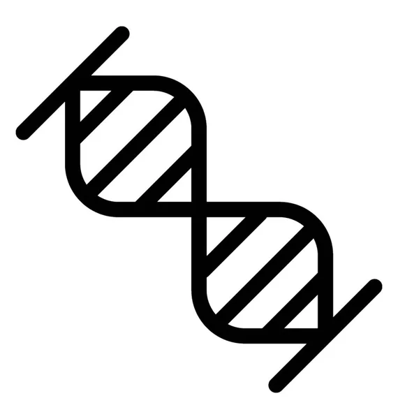 Linea Disegno Dell Icona Cromosomica — Vettoriale Stock