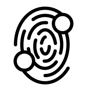 Başparmak çizgi vektör yazdırma simgesi 