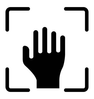 El simgesi simge vektör tarama