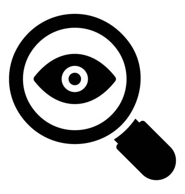 Göz izleme simgesi simge vektör