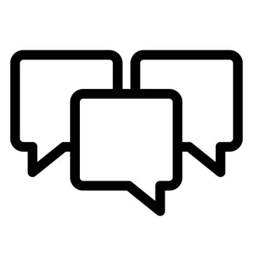 Sohbet kabarcıklar simge vektör 