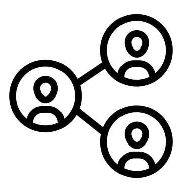 Ağ simge vektör hat tasarım paylaşımı 